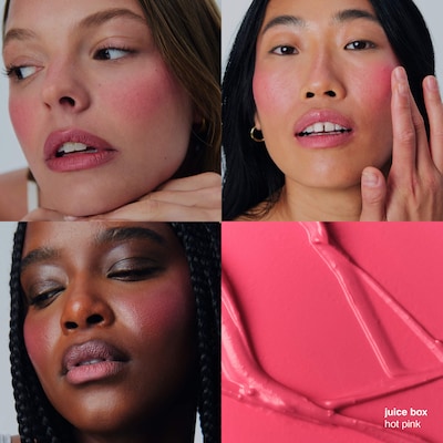 rhode - Pocket Blush Buildable Hydrating Cream Blush Juice Box - hot pink 0.18oz/5.3g rhode Pocket Blush Buildable Hydrating Cream Blush Clean at Sephora