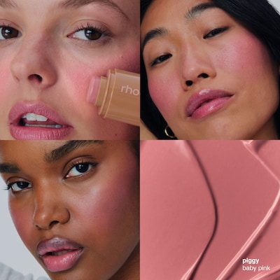 rhode - Pocket Blush Buildable Hydrating Cream Blush Piggy - baby pink 0.18oz/5.3g rhode Pocket Blush Buildable Hydrating Cream Blush Clean at Sephora