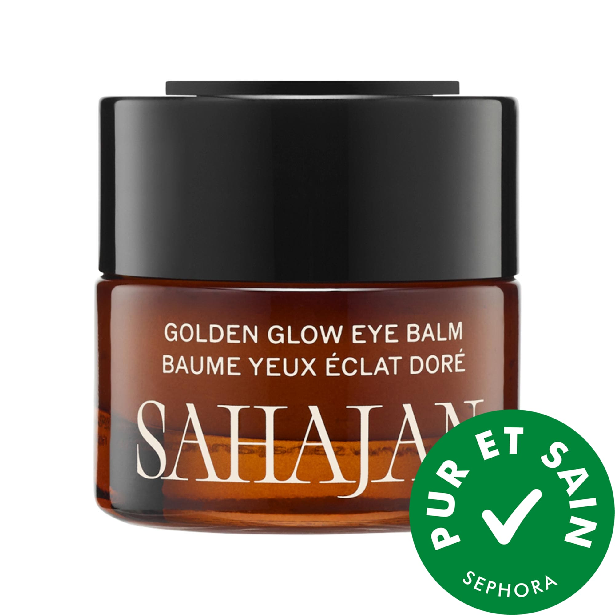 SAHAJAN Baume yeux Éclat doré avec ghee, euphraise et centella 0.5 oz/15 mL