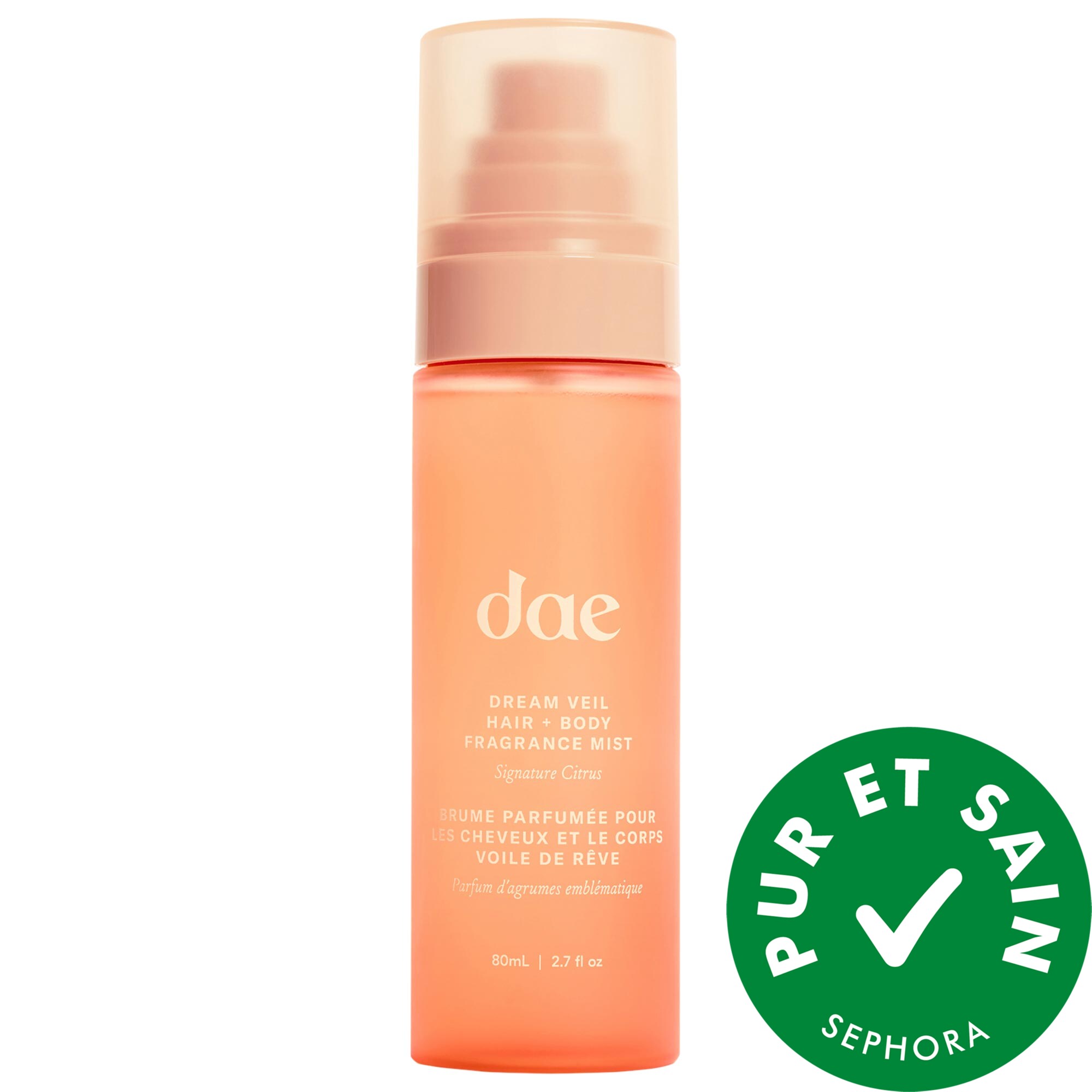 dae Brume parfumée pour les cheveux et le corps aux agrumes emblématiques Dream Veil 2.7 oz/80 ml