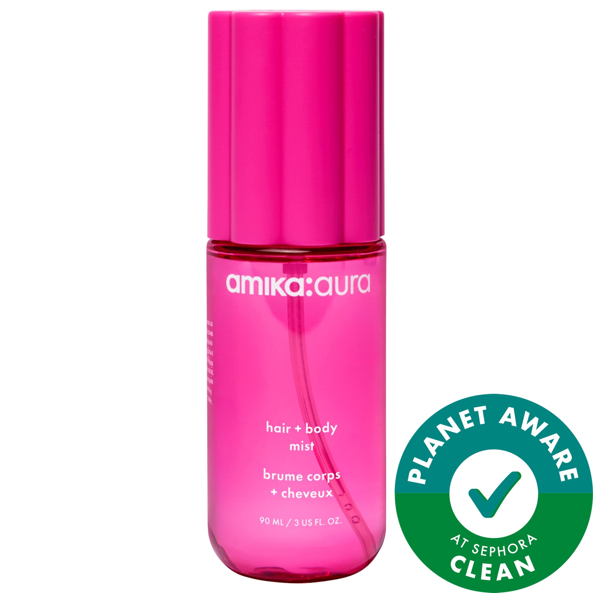 amika:aura Hair & Body Mist with Vanilla and Pink Grapefruit
