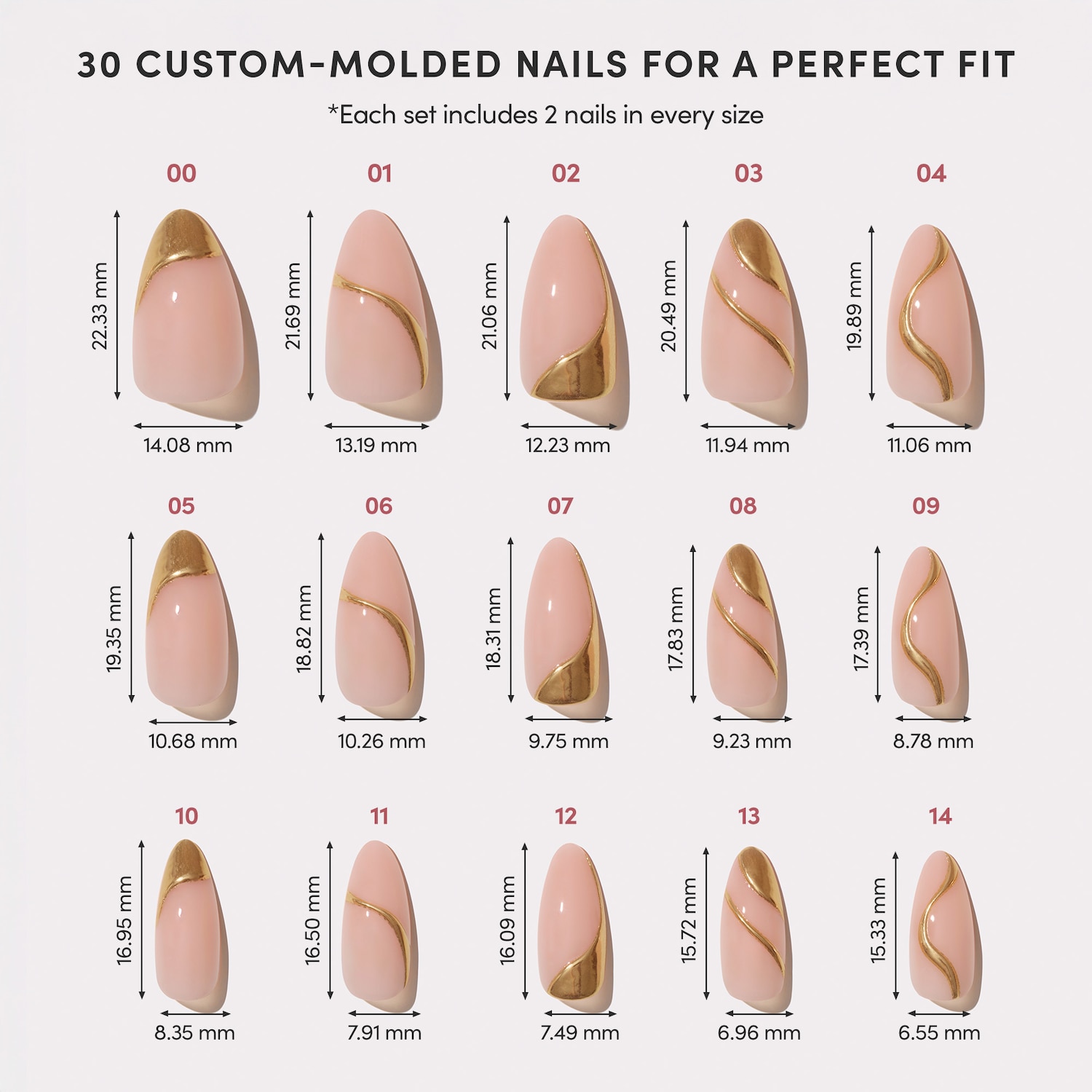 Ensemble de faux ongles