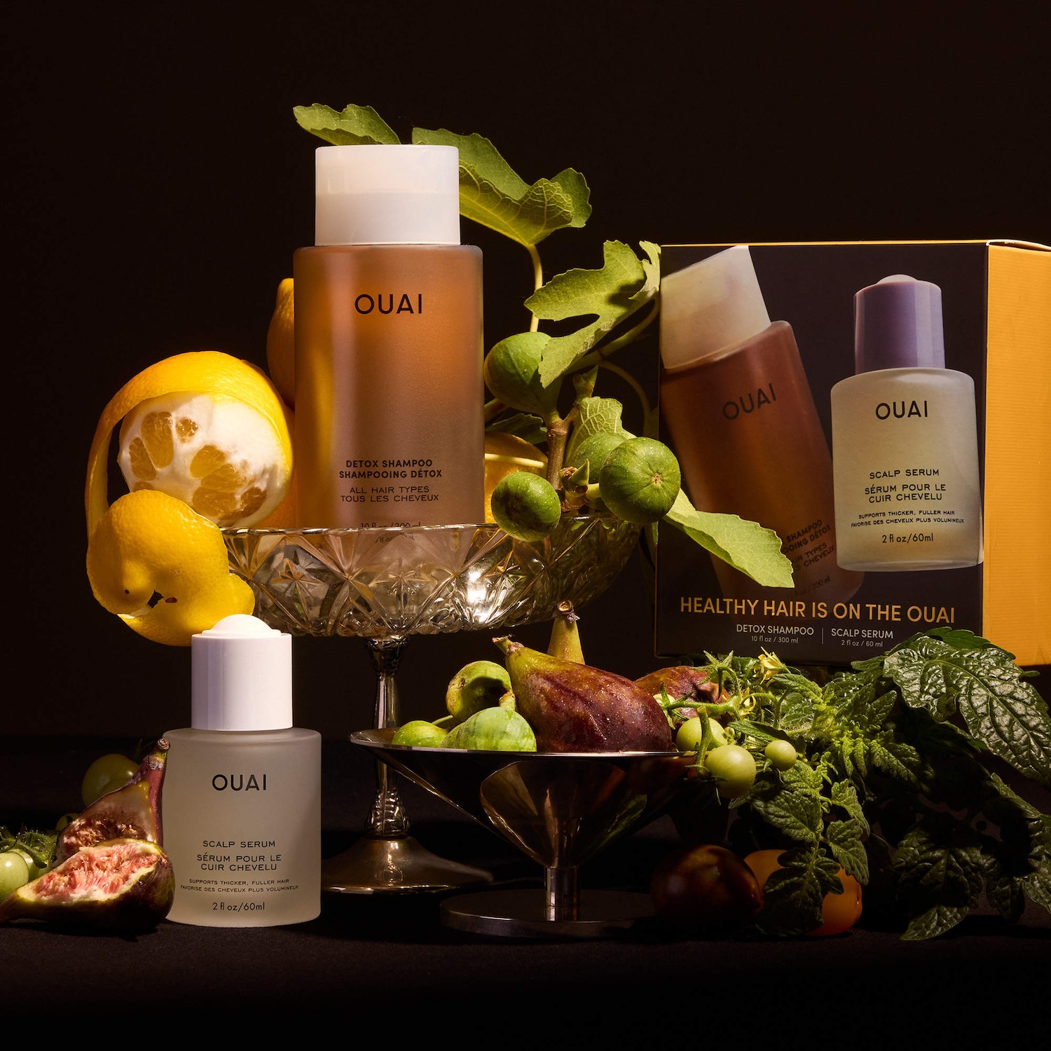 Detox Shampoo & Scalp Serum Hair Gift Set - OUAI | Sephora