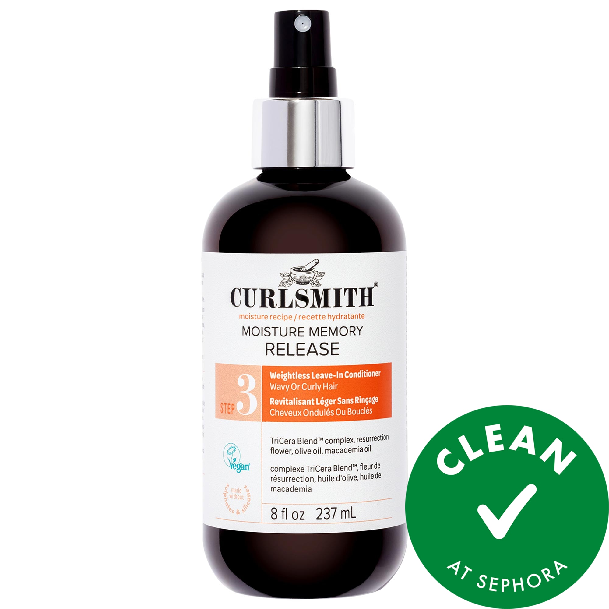 Curlsmith Moisture Memory Weightless Leave-In Spray 8 oz/237 mL