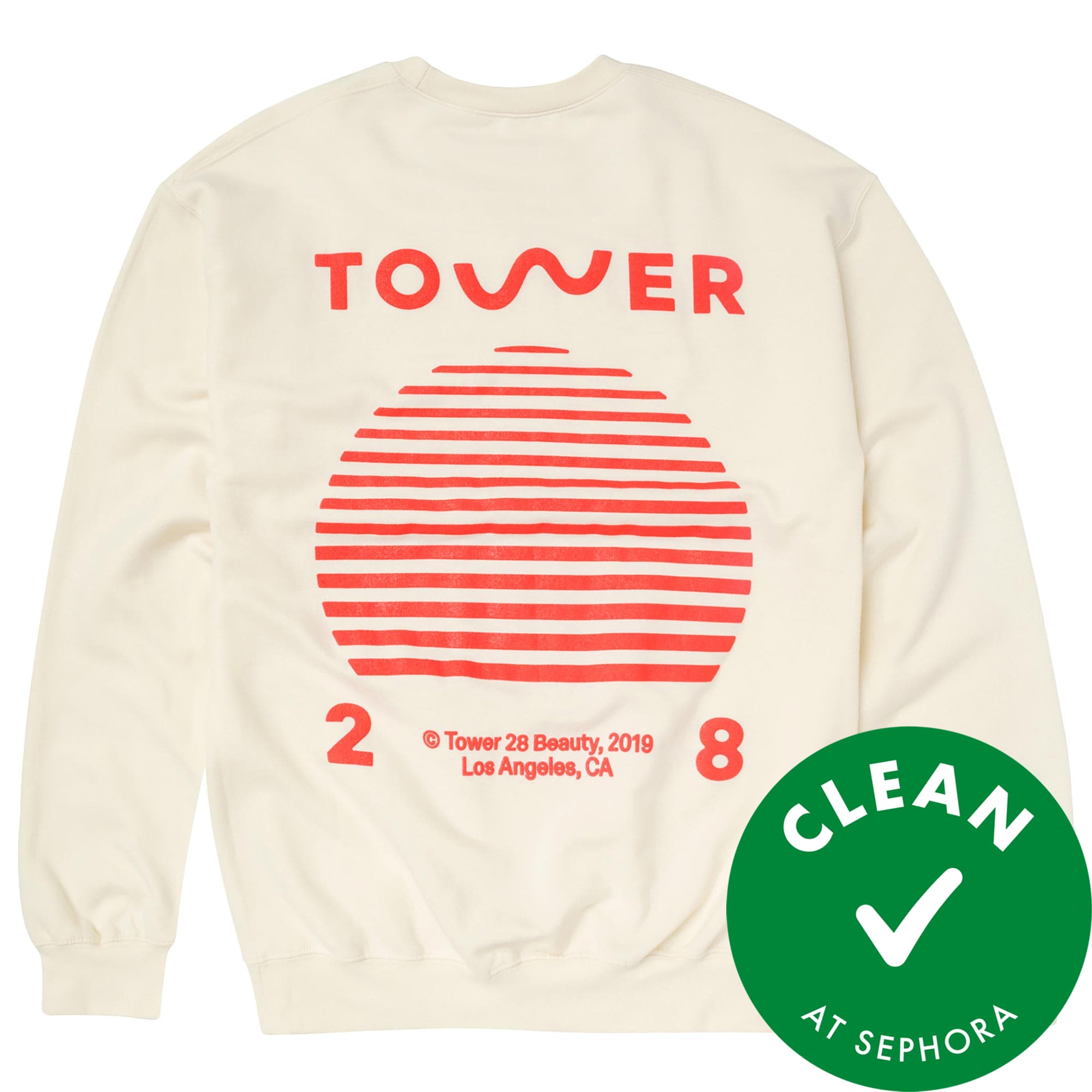 Tower 28 Beauty Sunset Crewneck INTERNATIONAL SHIPPING