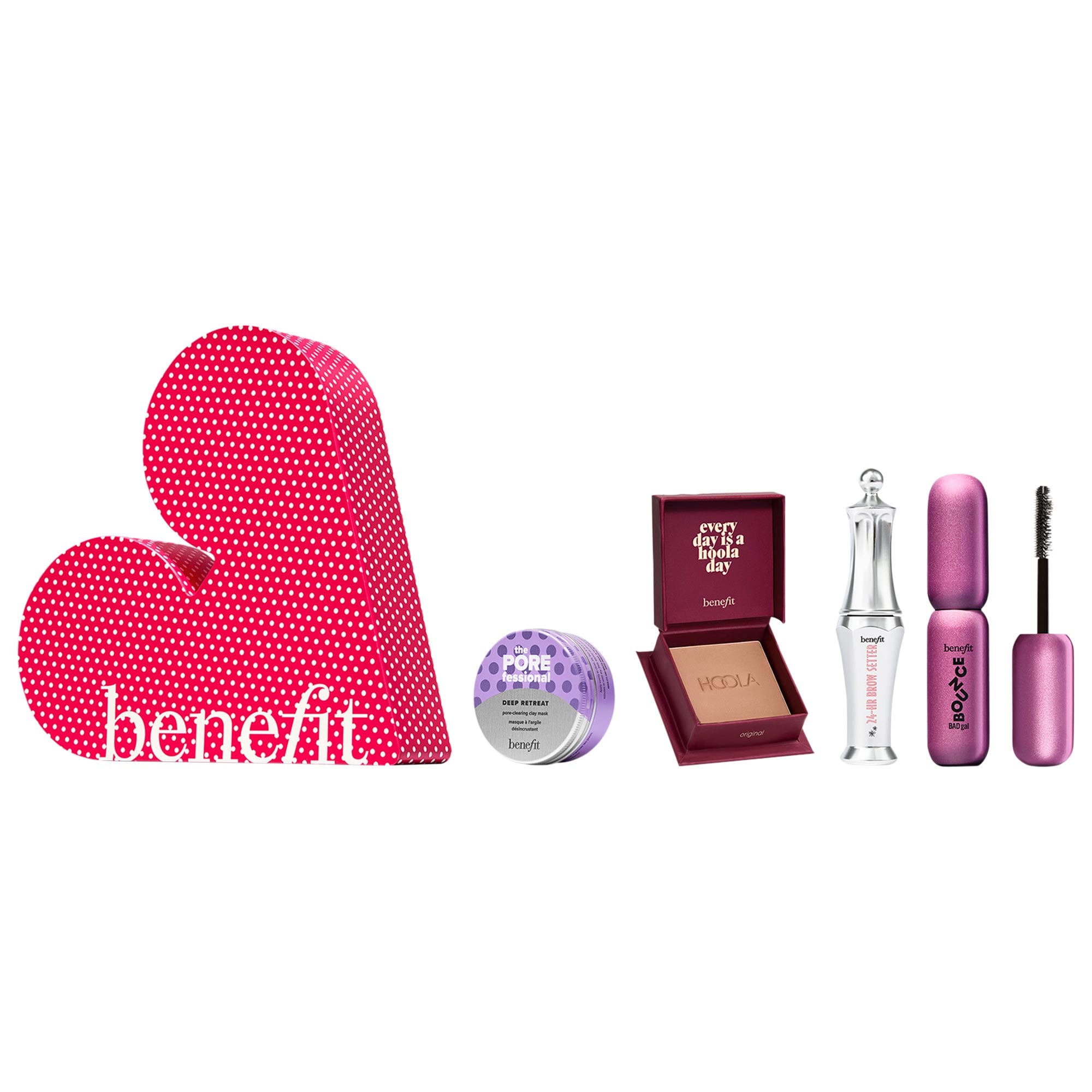 Benefit Cosmetics Mini Benefit Dream Team Makeup Gift Set 0.14oz, 0.11 US fl. oz, 0.08 oz, 1 US fl. oz, 0.05 US fl. oz./4g, 3.5ml, 2.5g, 30ml, 1.5ml