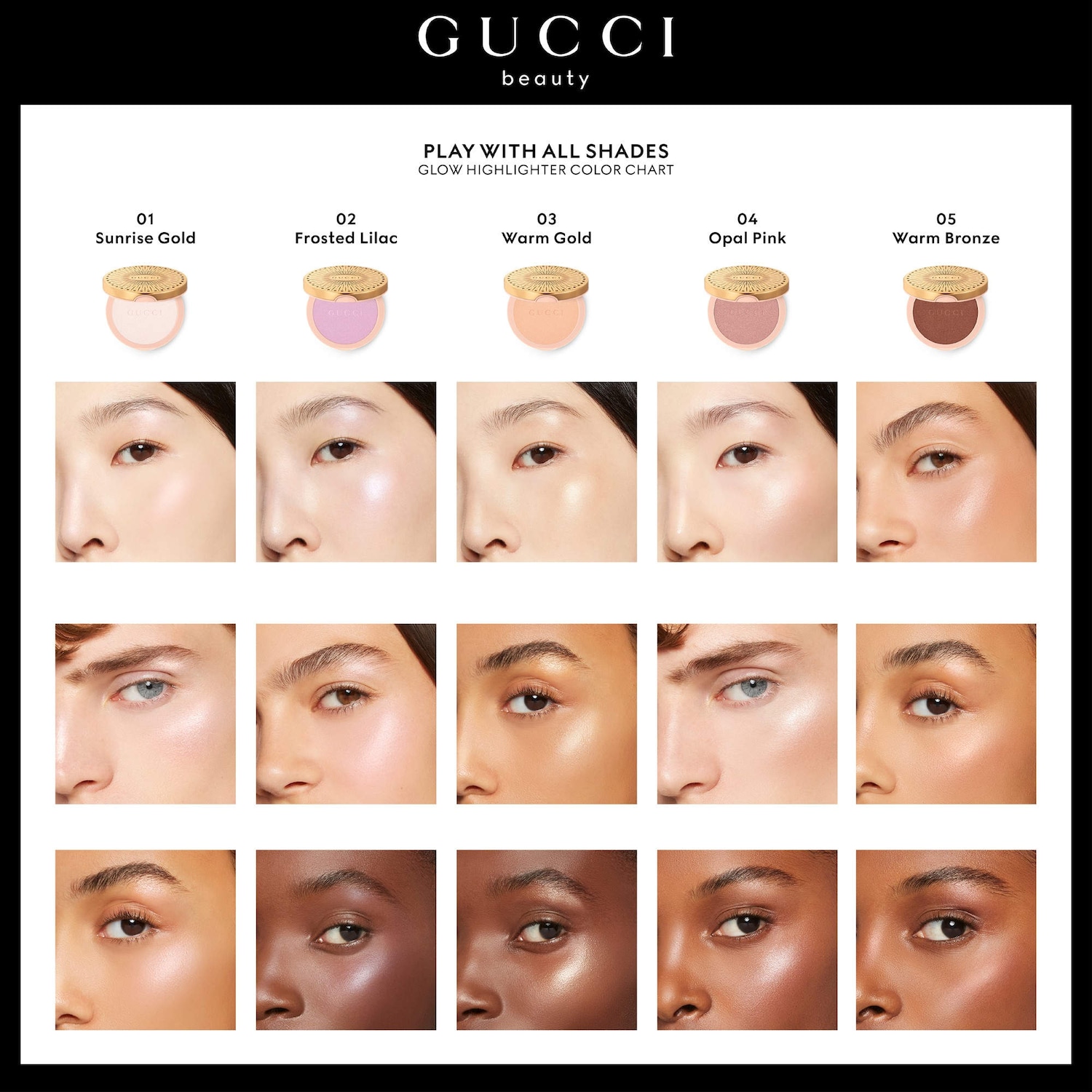 Glow Multi-Use Illuminating Gel-Powder Highlighter - Gucci | Sephora