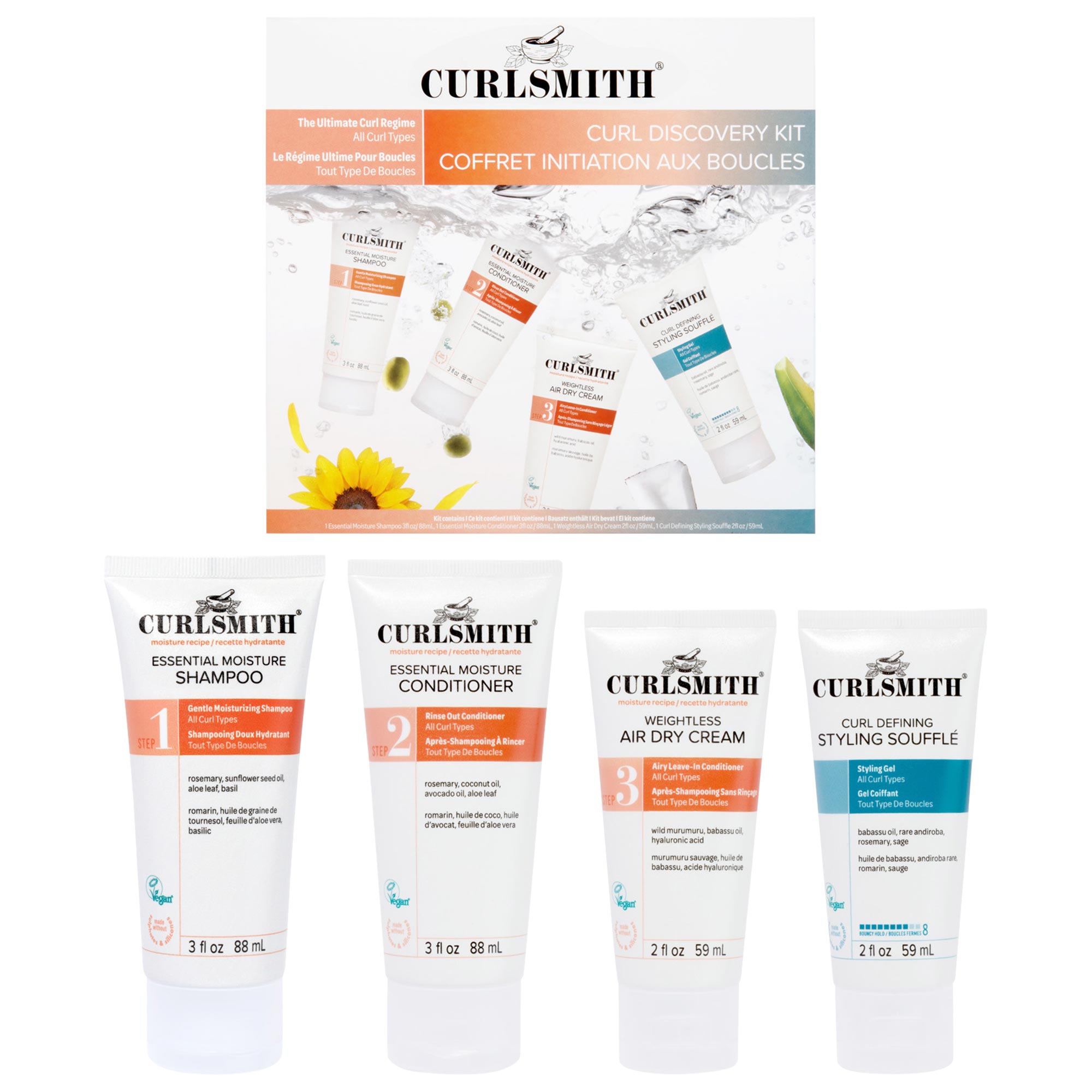 Mini Curly Hair Wash and Style Set - Curlsmith | Sephora