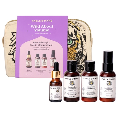 Мини-набор для тонких редеющих волос Fable & Mane Wild about Volume