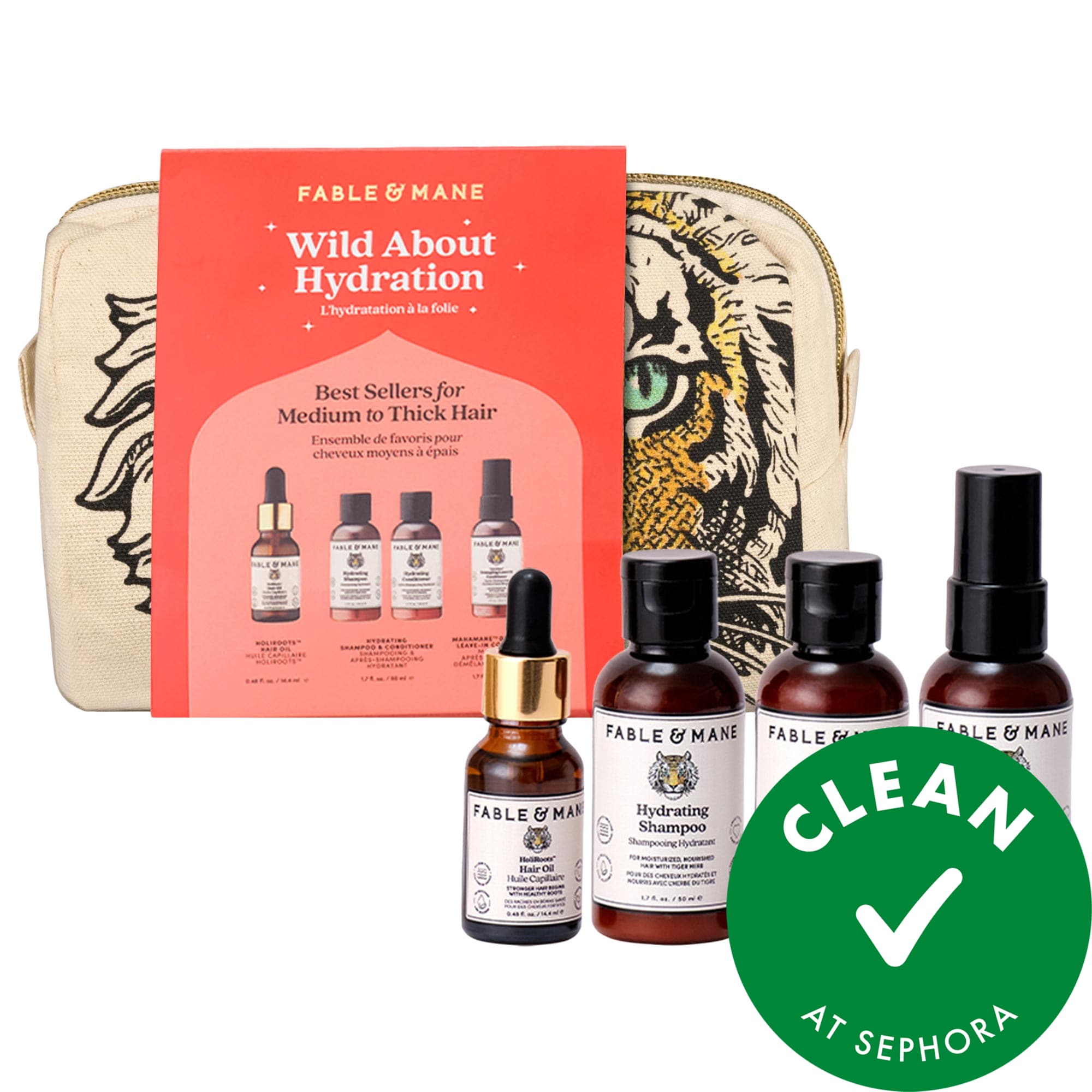 Fable & Mane Wild about Hydration Minis Gift Set for Thick & Damaged Hair