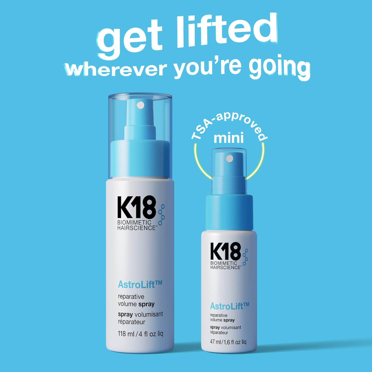 Mini AstroLift Reparative Volume Spray - K18 Biomimetic