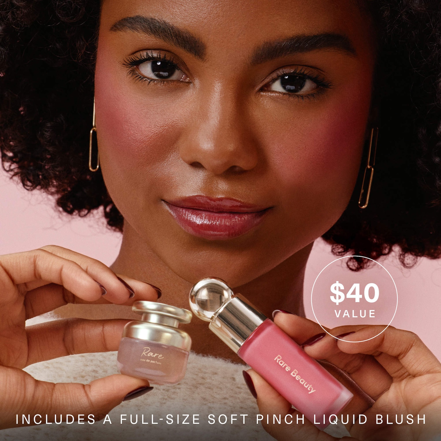 SEPHORA購入「Rare Beauty」 ミニフレグランス＆ブラッシュセット Selena's Faves Mini Fragrance & Blush Set - Rare Beauty by Selena