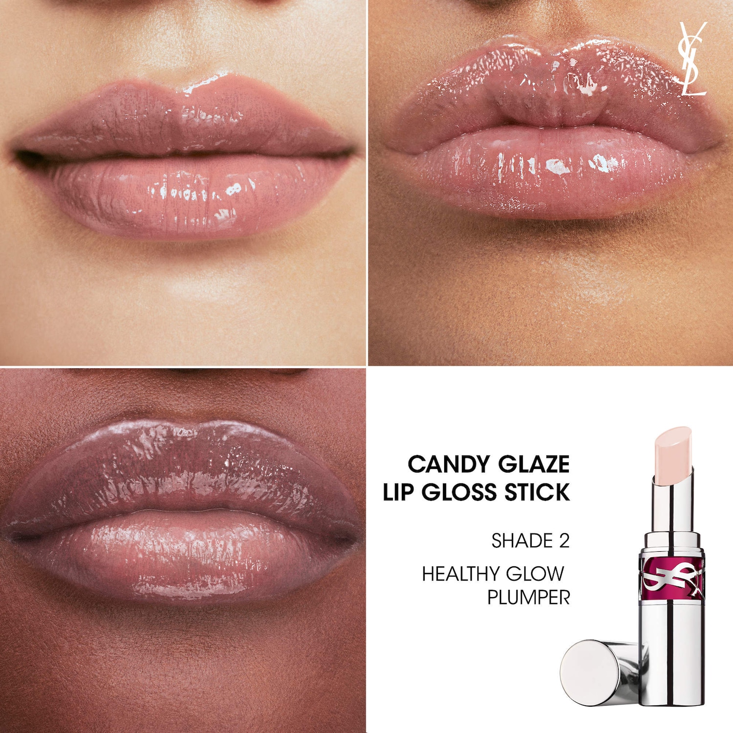 YSL Candy Glaze Lip Gloss Stick Duo - Yves Saint Laurent | Sephora