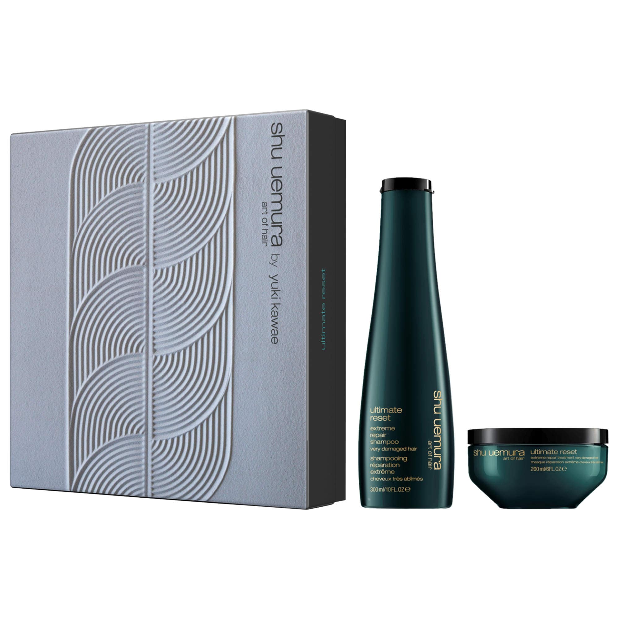 shu uemura Ultimate Reset Shampoo & Mask Holiday Gift Set for Damaged Hair