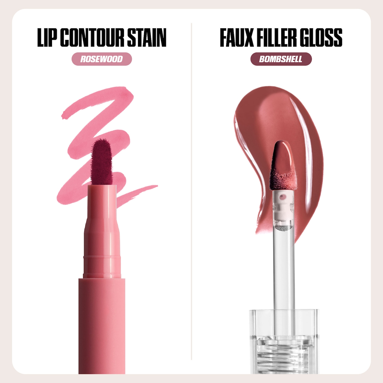 HUDA BEAUTY リップ コントゥアー ステイン 2点セット