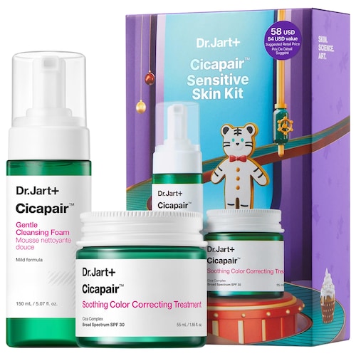 Подарочный набор для чувствительной кожи Dr. Jart+ Cicapair от покраснений