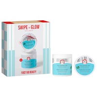 First Aid Beauty - SWIPE + GLOW    Facial Radiance Pads with Glycolic + Lactic Acids - Holiday Skincare Gift Set 