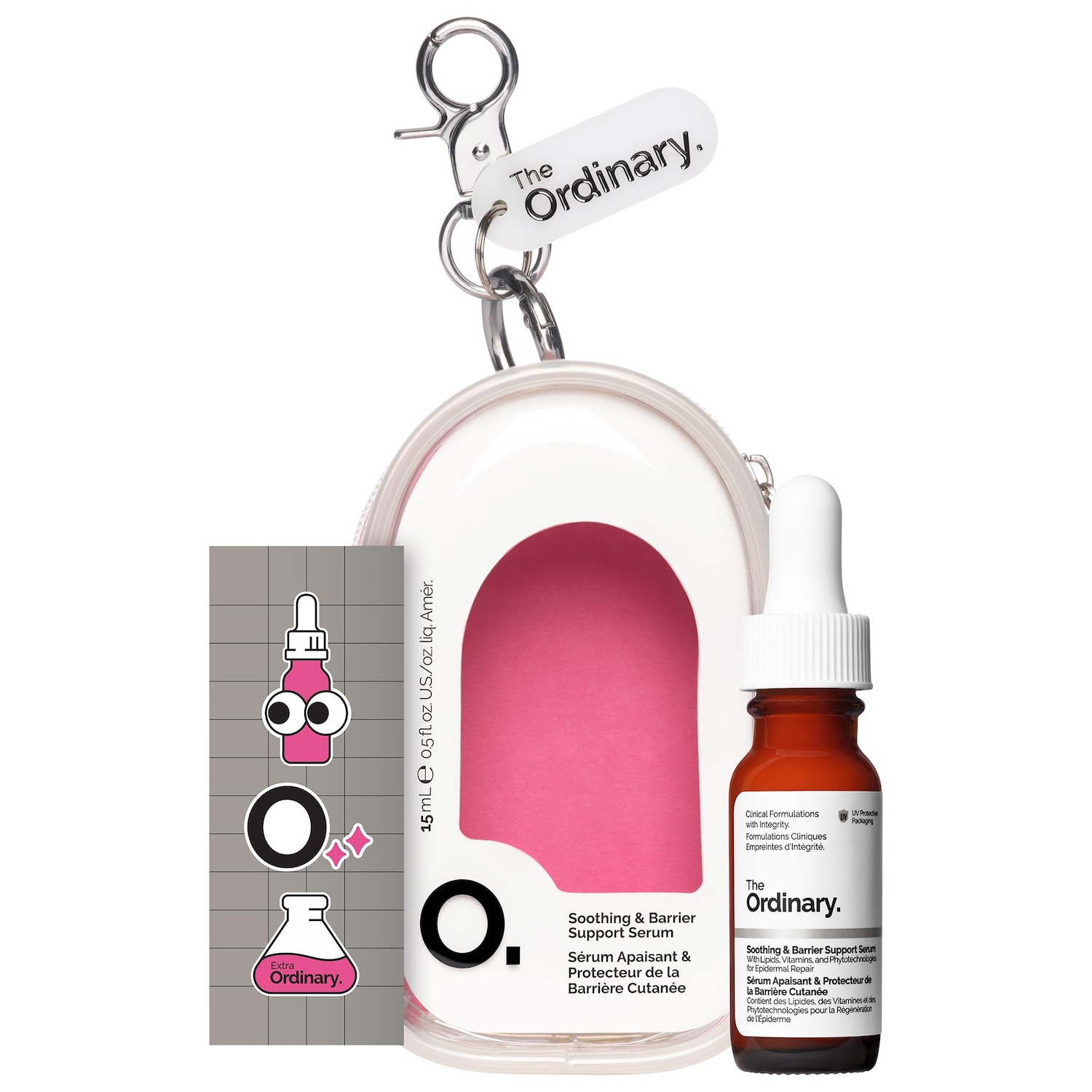 Брелок The Ordinary Mini Soothing and Barrier Support Keychain Skincare Gift — фото 1