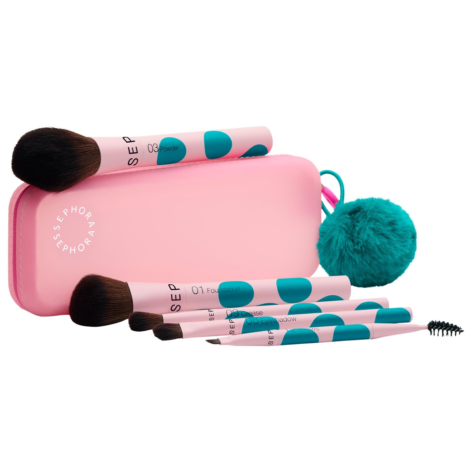 Набор из 5 кистей для лица и глаз Sephora Collection — фото 1