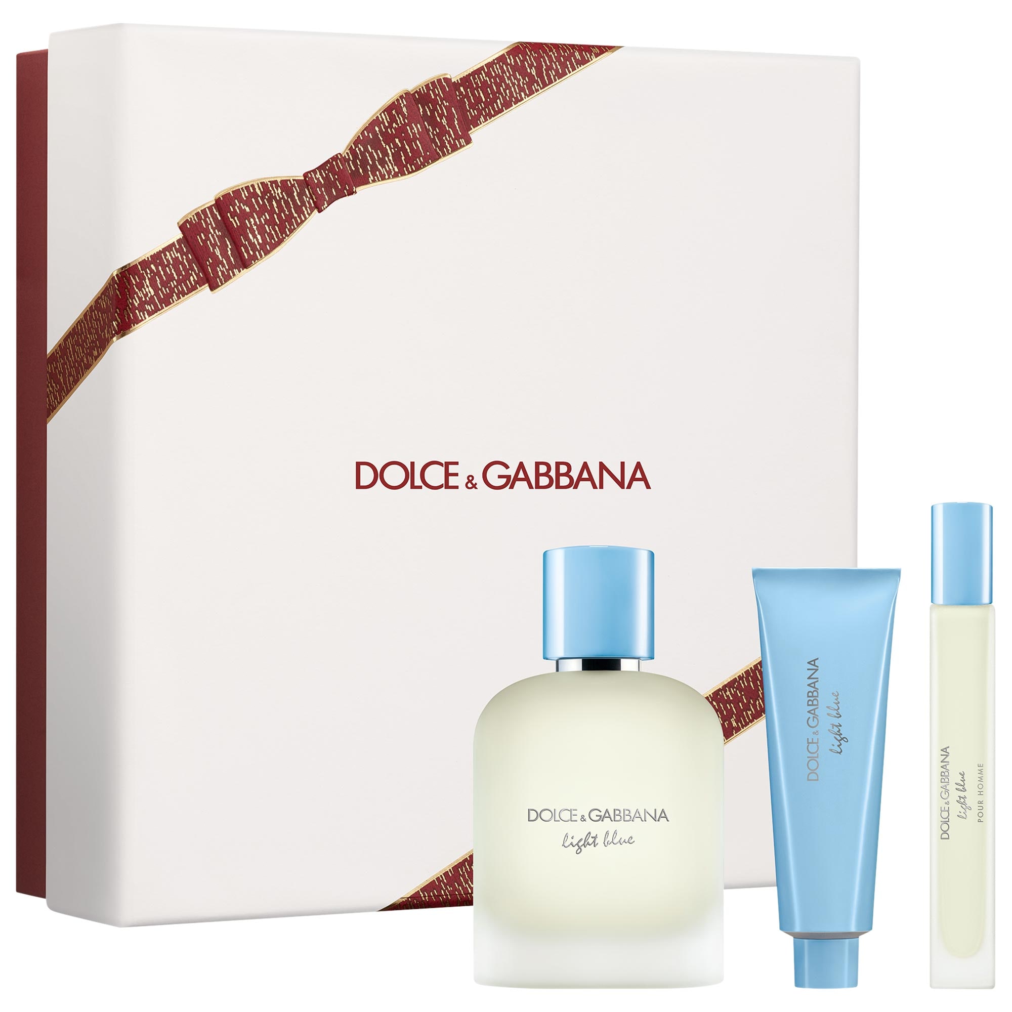 golsta　Dolce&Gabbana 3点セット Light Blue Pour Homme Eau De Toillete Trio Gift Set