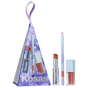 Unbuttoned Lip Liner, Lipstick, and Gloss Gift Set - Kosas | Sephora
