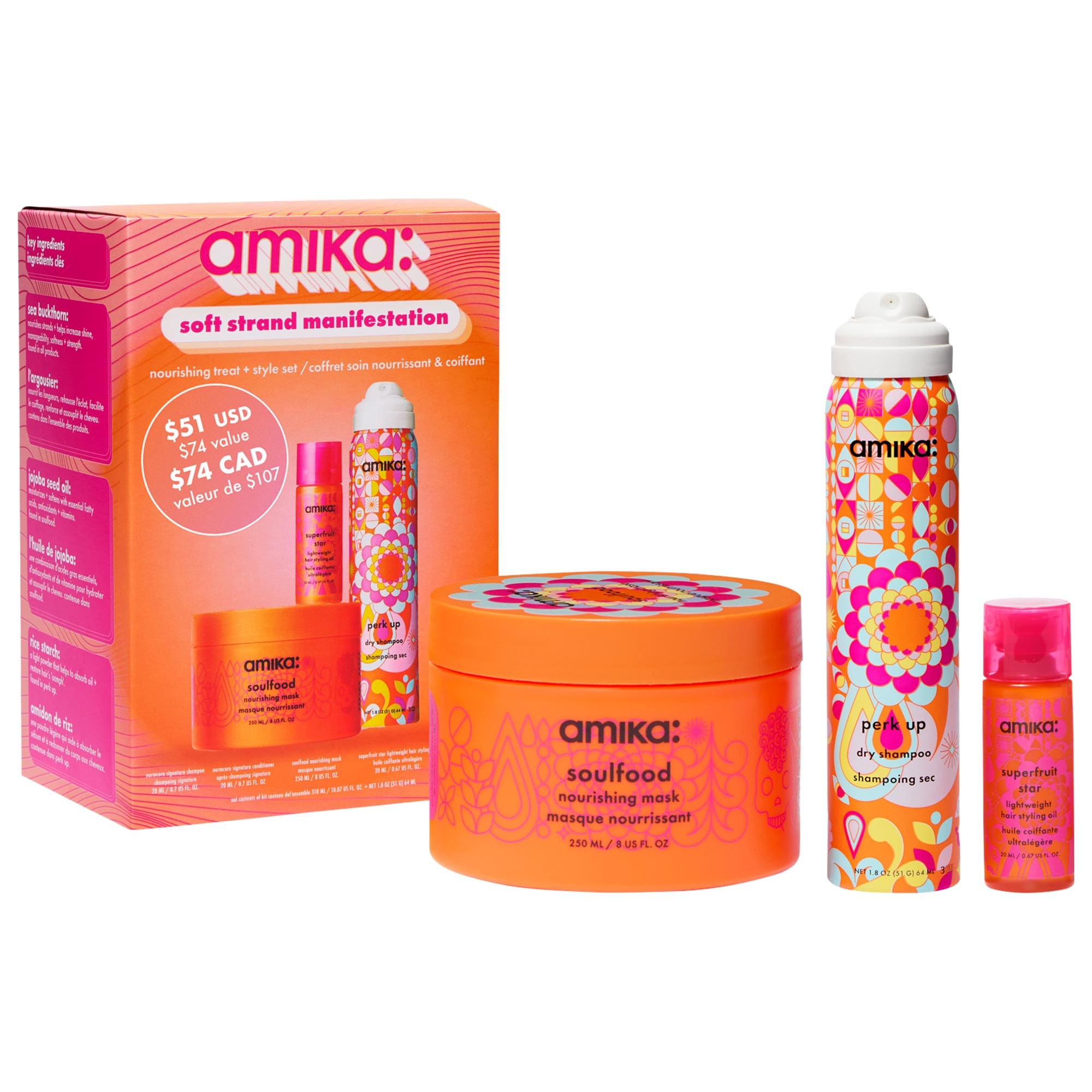 Soft Strand Manifestation Nourishing Treat + Style Set - amika