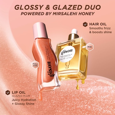 Gisou - Glossy & Glazed Hair & Lip Oil Gift Set Gisou Glossy & Glazed Hair & Lip Oil Gift Set Clean at Sephora