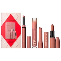 MAC Cosmetics - Totally Teddy Lip Kit With The Iconic Teddy Nude Lipsticks