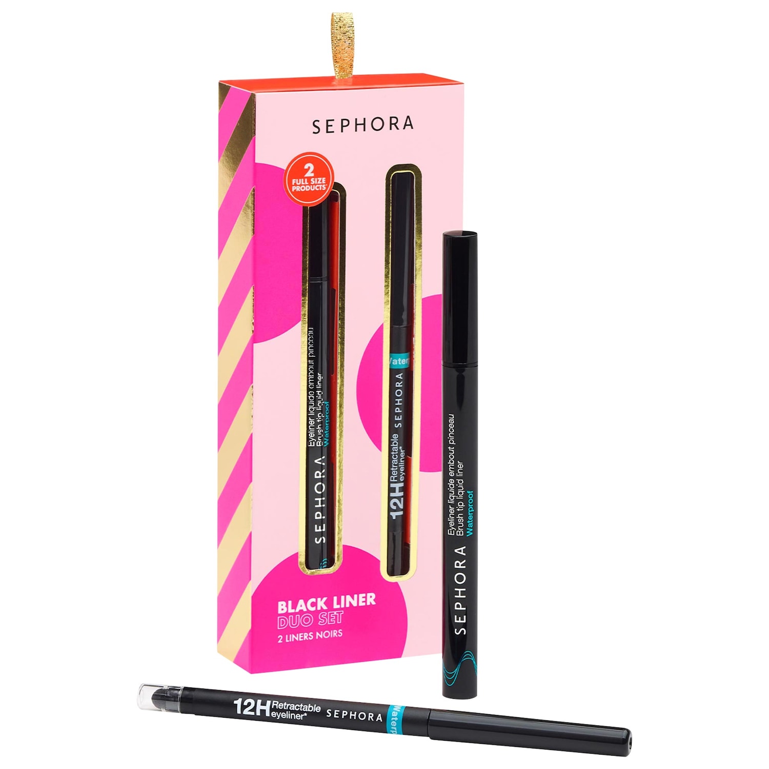 Подарочный дуэт чёрных подводок Sephora Collection