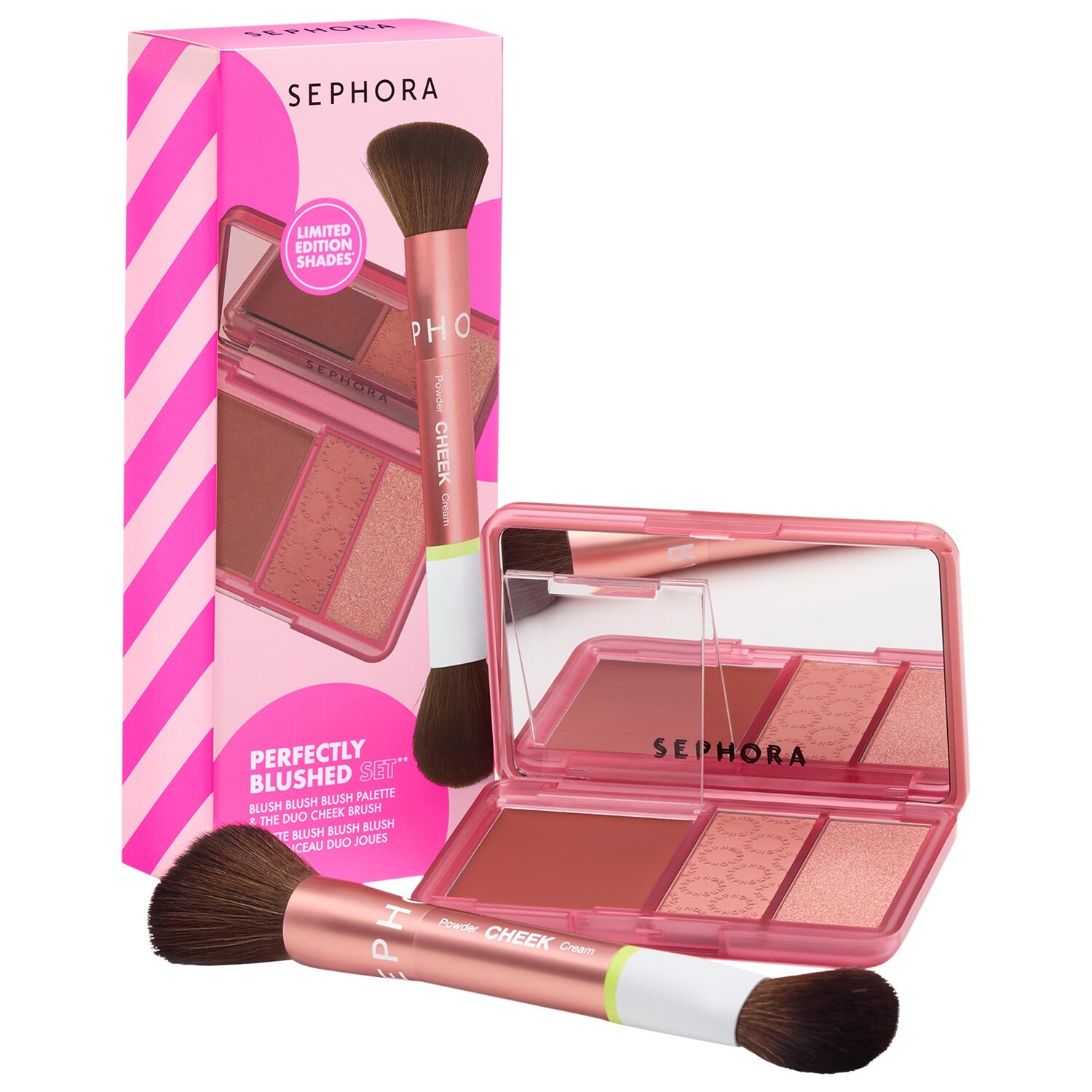 Набор: румяна и кисть Sephora Collection Perfectly Blushed