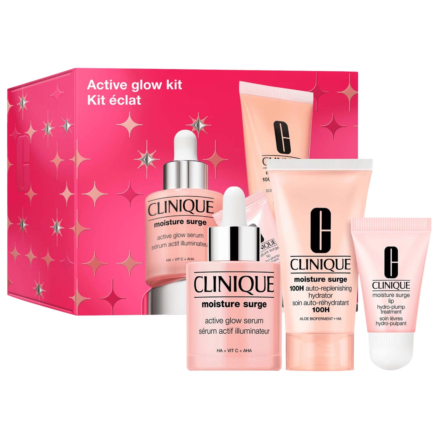 Набор для ухода за кожей Clinique Active Glow Moisture Surge