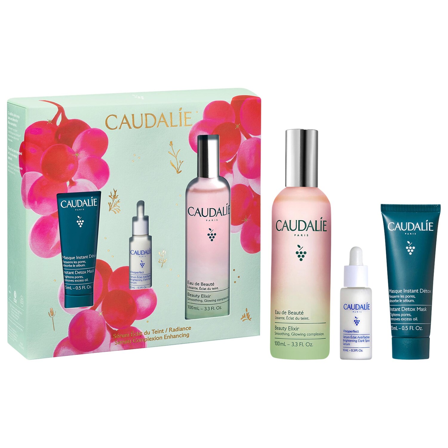 Трио бестселлеров для подготовки кожи и сияния Caudalie Prep & Glow — фото 1