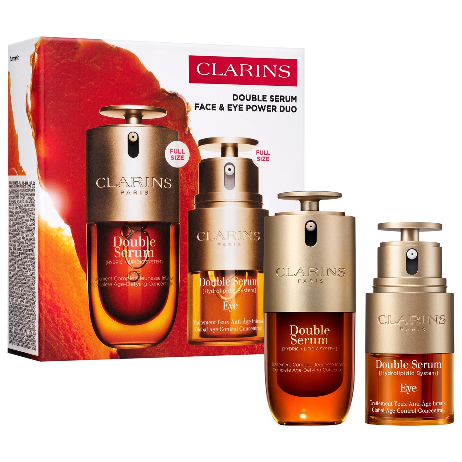 Набор Clarins Double Serum для лица и глаз, антивозрастной уход