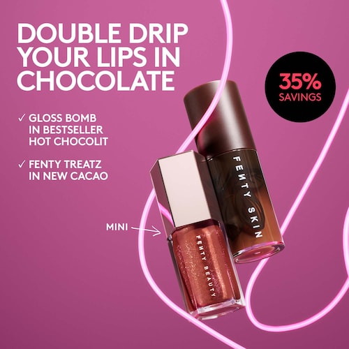 Fenty Beauty by Rihanna Chocolit Treatz Lip Luminizer + Lip Oil Duo