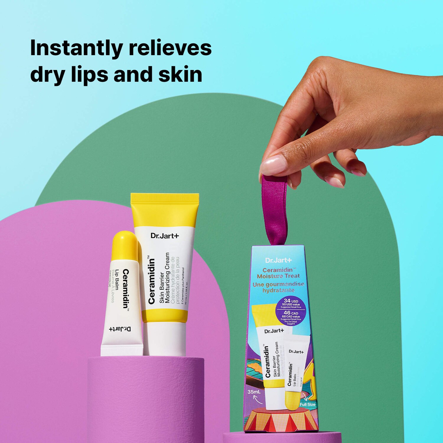 Ceramidin™ Moisture Treat Ornament Gift Set with Face Cream and