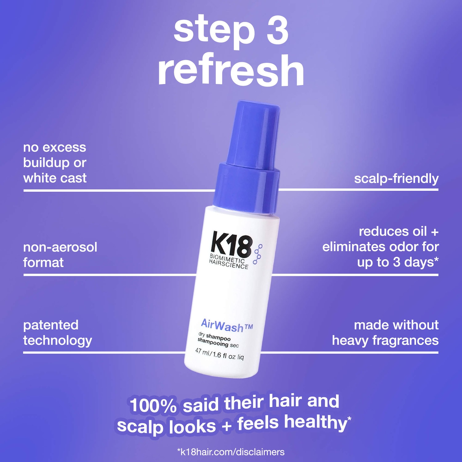 美容液 Marietta Clean Streak Minis Hair Gift Set - K18 Biomimetic Hairscience