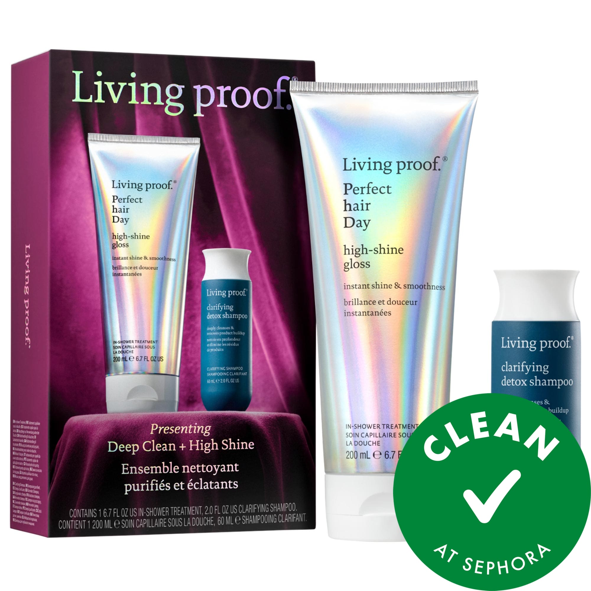 Detox Shampoo and High Shine Gloss Gift Set image number 0