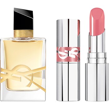 Mini Libre Eau de Parfum Loveshine Lipstick Duo Gift Set Yves