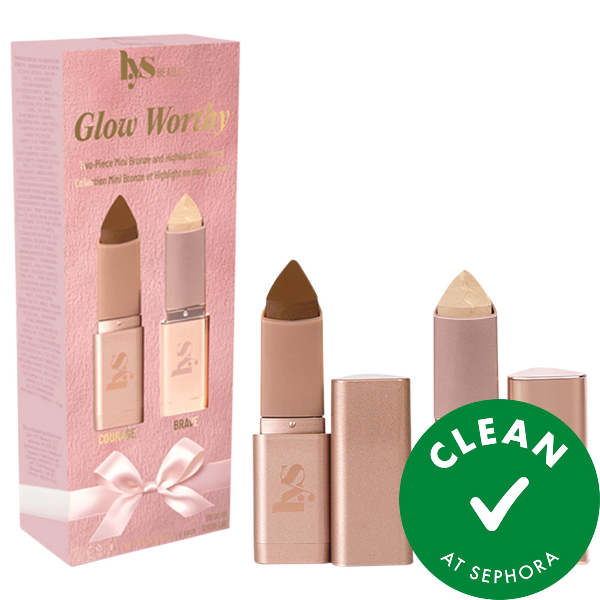 Thumbnail of LYS Beauty Mini Glow Worthy Light Bronzer and Highlighter 2-Piece Set
