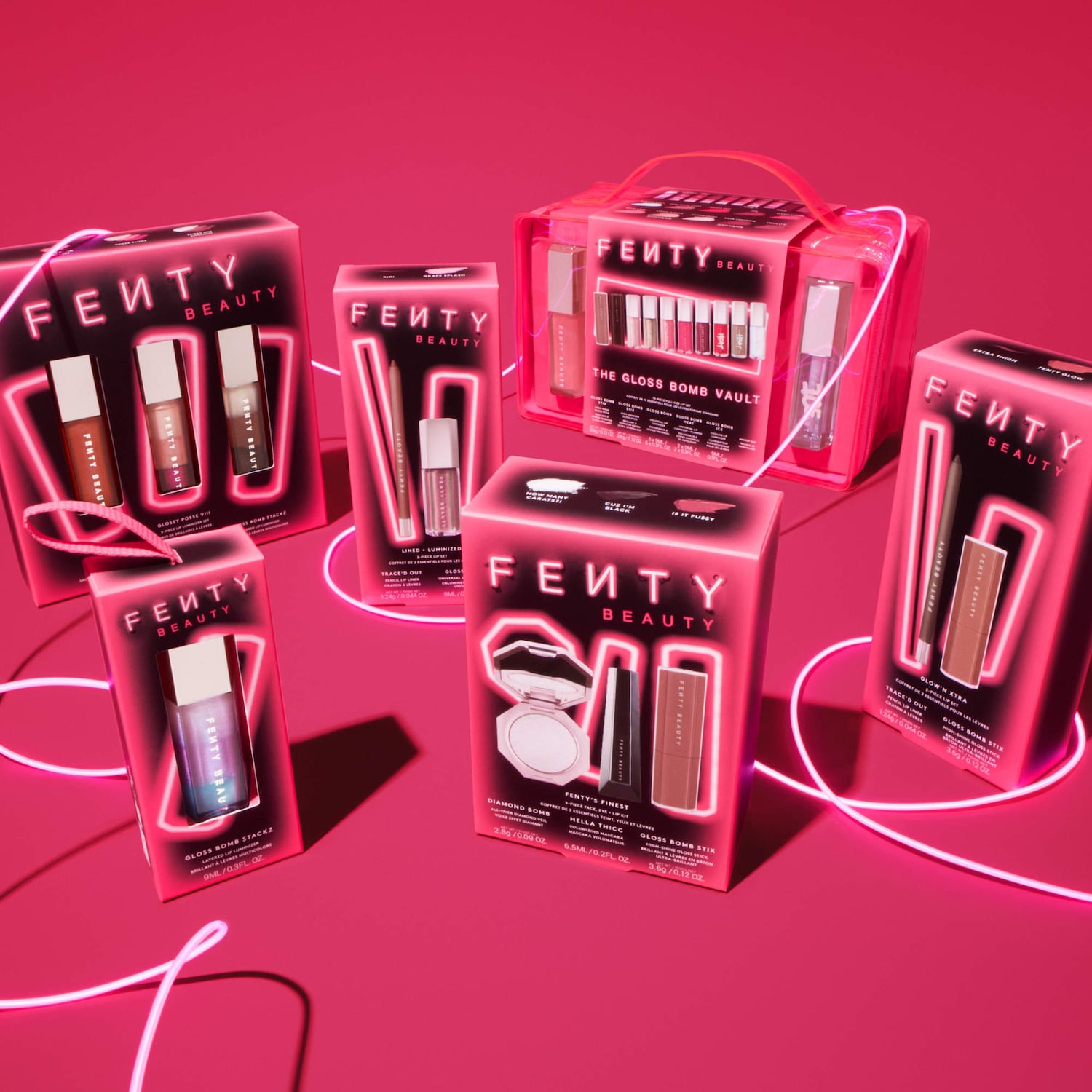 【日本未発売新品未使用】fenty beauty GLOSSY POSSE Glossy Posse VIII 3-Piece Lip Luminizer Set - Fenty Beauty