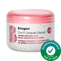 Briogeo - Don’t Despair, Repair!™ Masque revitalisant en profondeur pour cheveux au parfum gâteau d’anniversaire à la vanille