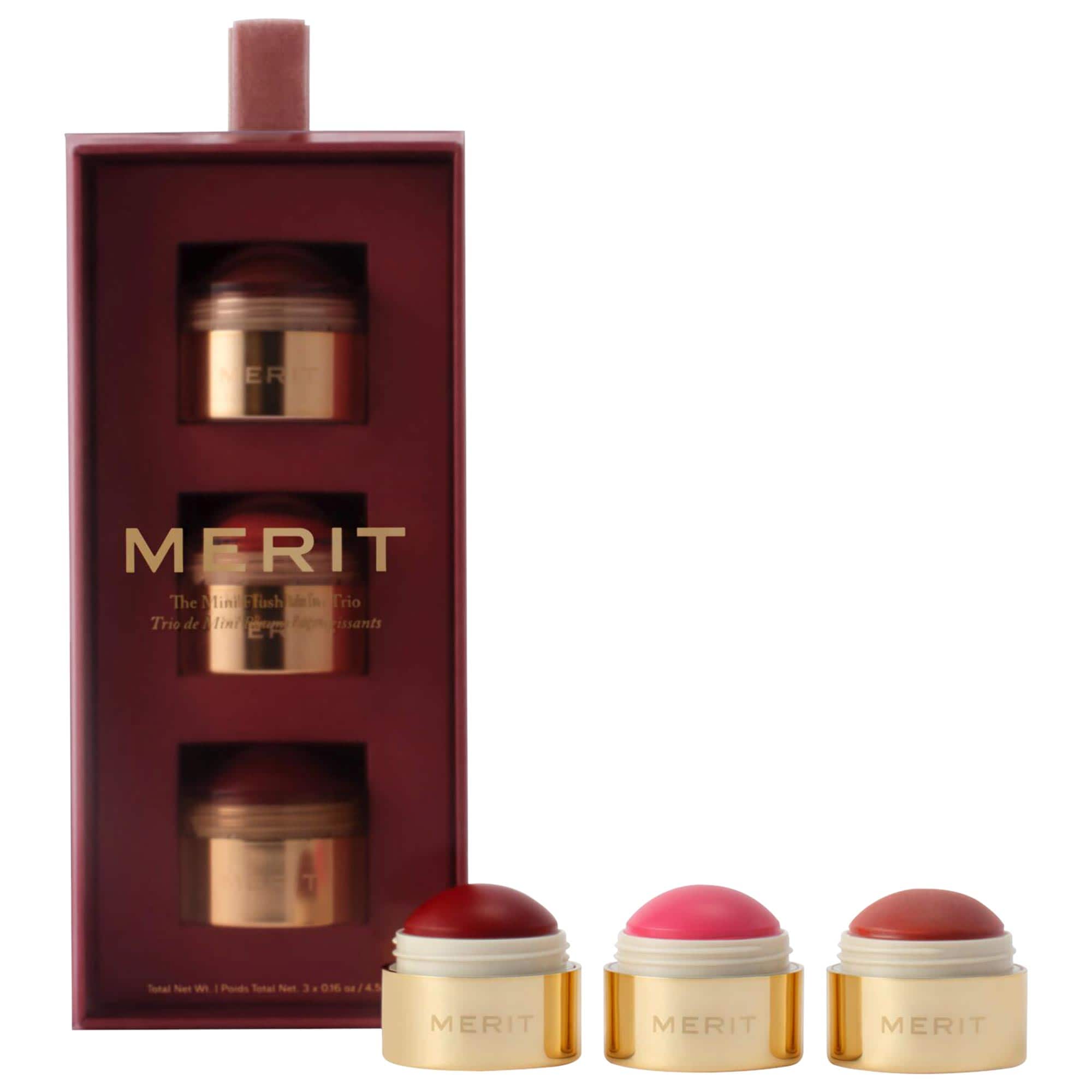 [新品]MERIT フラッシュバーム クリーム ブラッシュ トリオ　3色セット 新品]MERIT フラッシュバーム クリーム ブラッシュ トリオ 3色