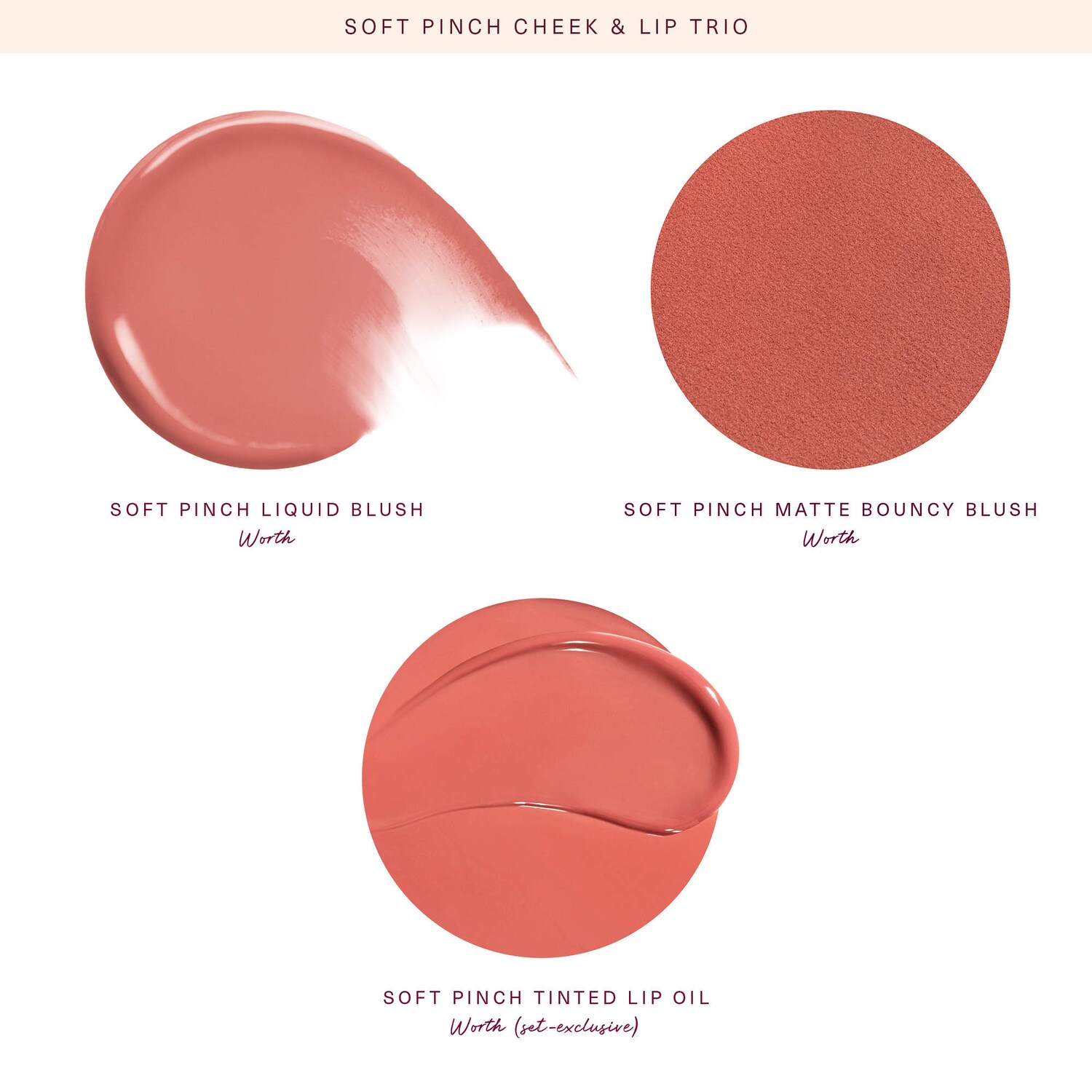Soft Pinch Cheek & Lip Trio Makeup Gift Set - Rare Beauty by