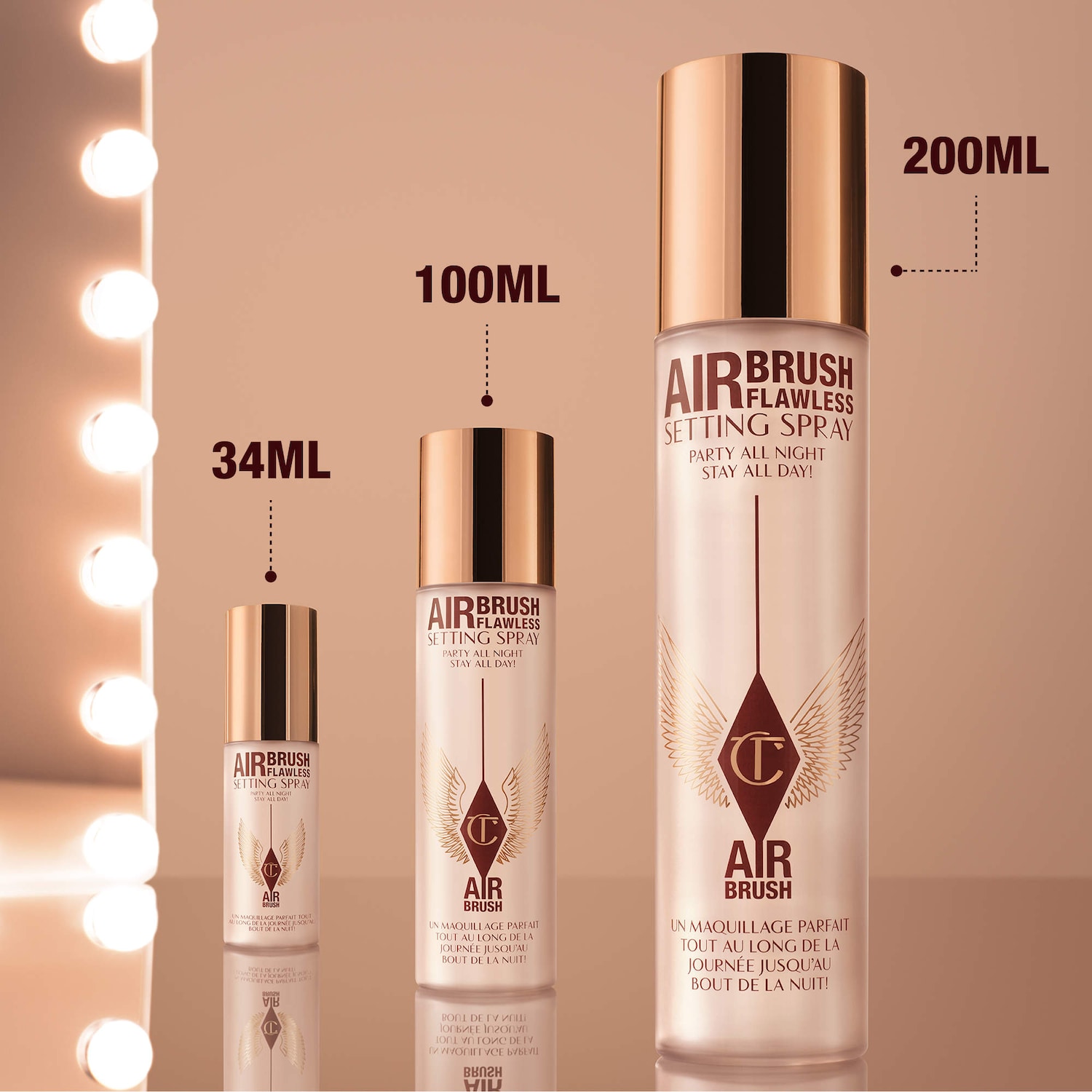 Mini Airbrush Flawless Setting Spray Duo Gift Set - Charlotte