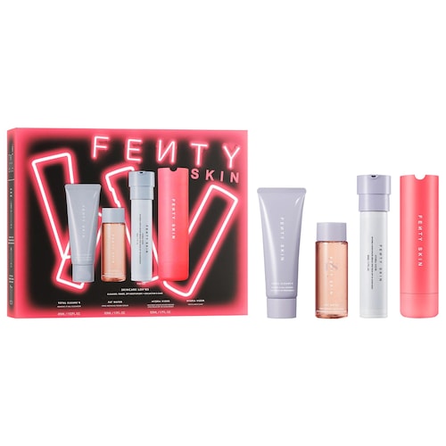 Fenty Beauty by Rihanna Skincare Lov'rs Cleanser, Toner, SPF Moisturizer + Collector's Case