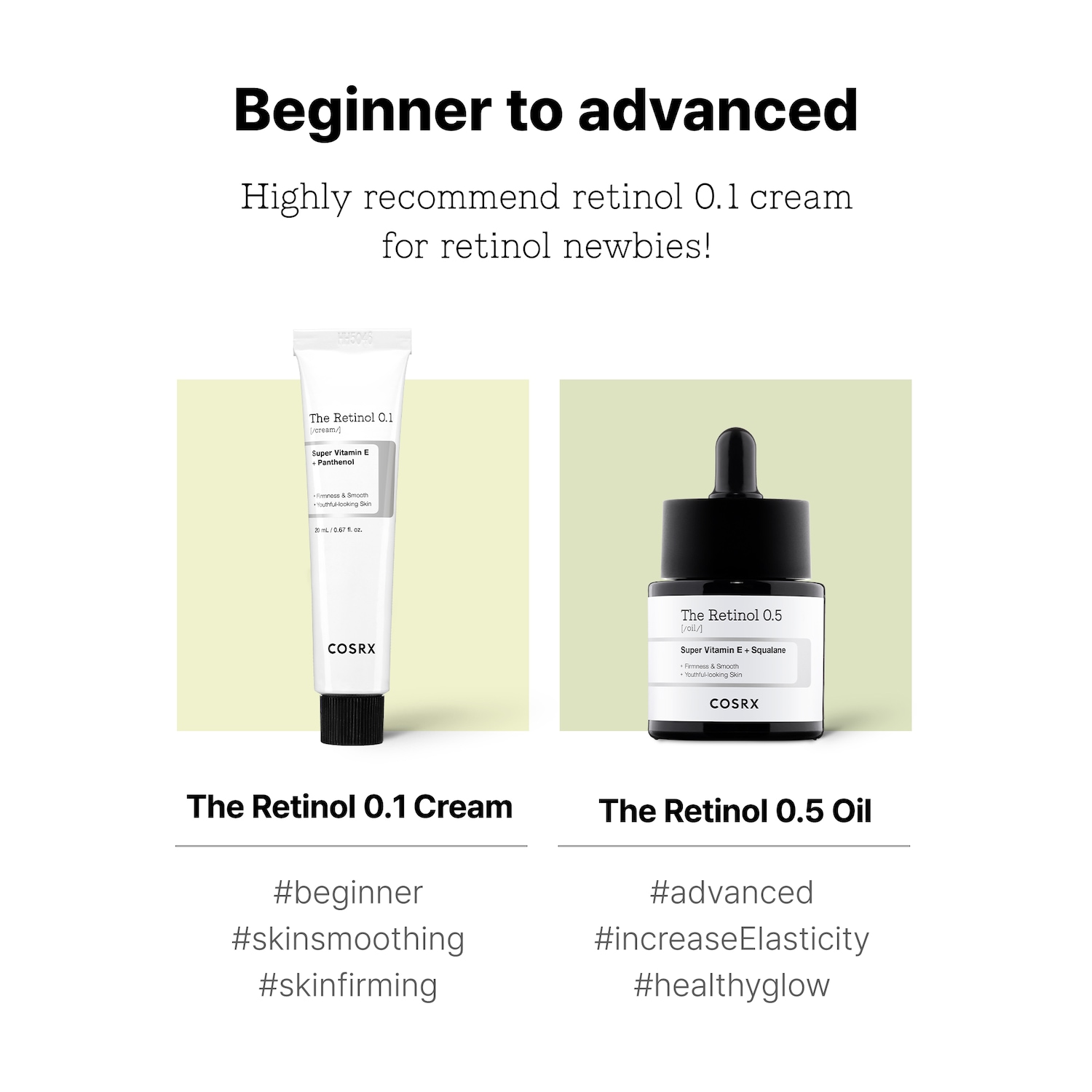 Retinol 0.1 Cream with Vitamin E & Panthenol for Fine lines and