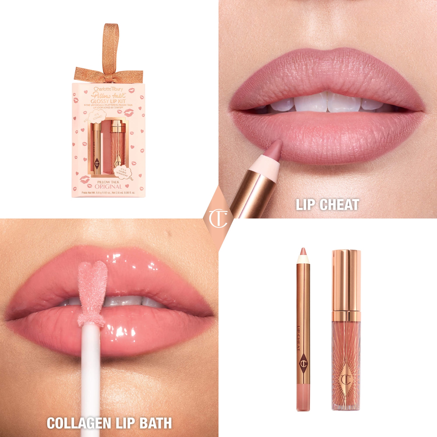 Mini Pillow Talk Glossy Lip Duos - Charlotte Tilbury | Sephora