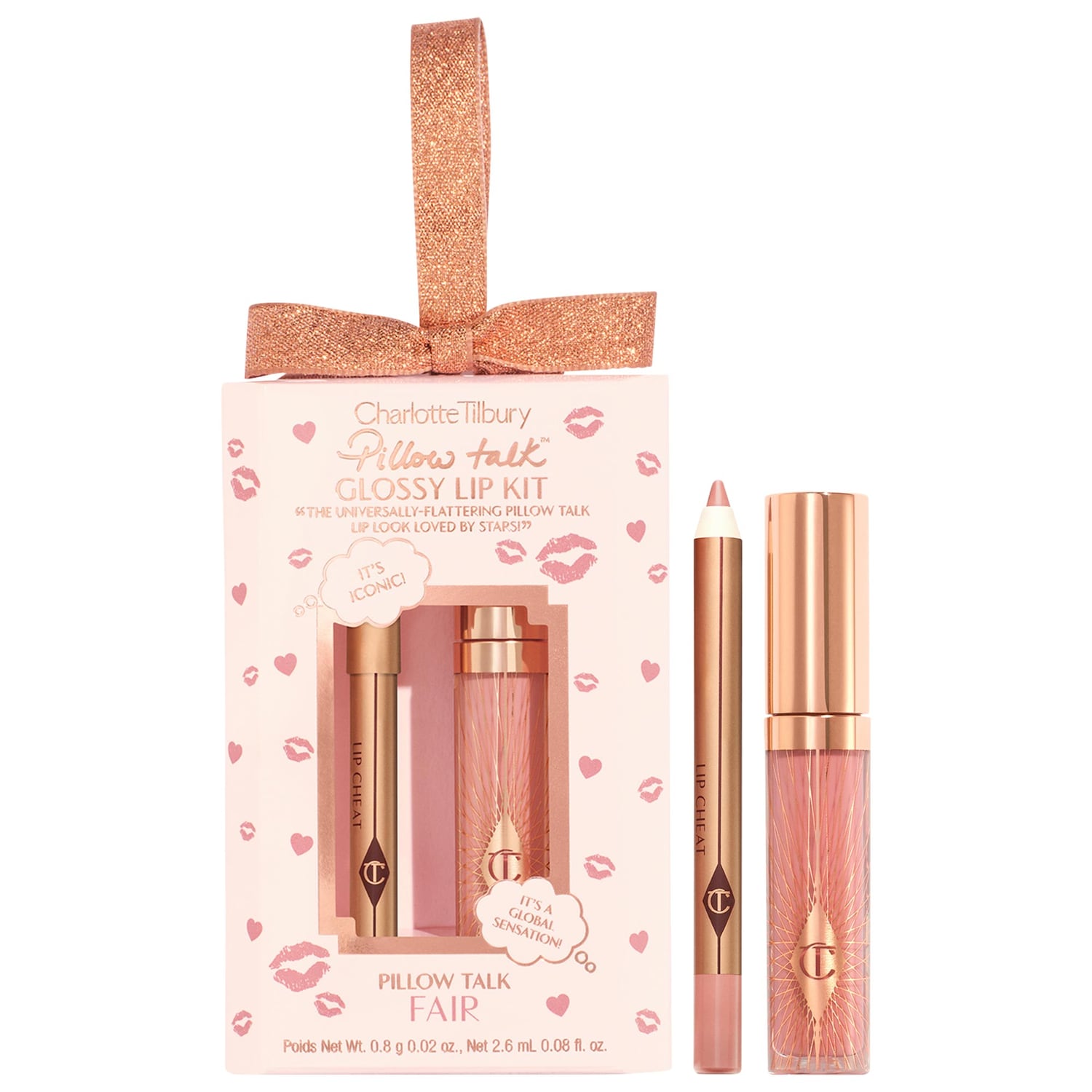 Charlotte Tilbury Mini Pillow Talk Glossy Lip Duos in Fair