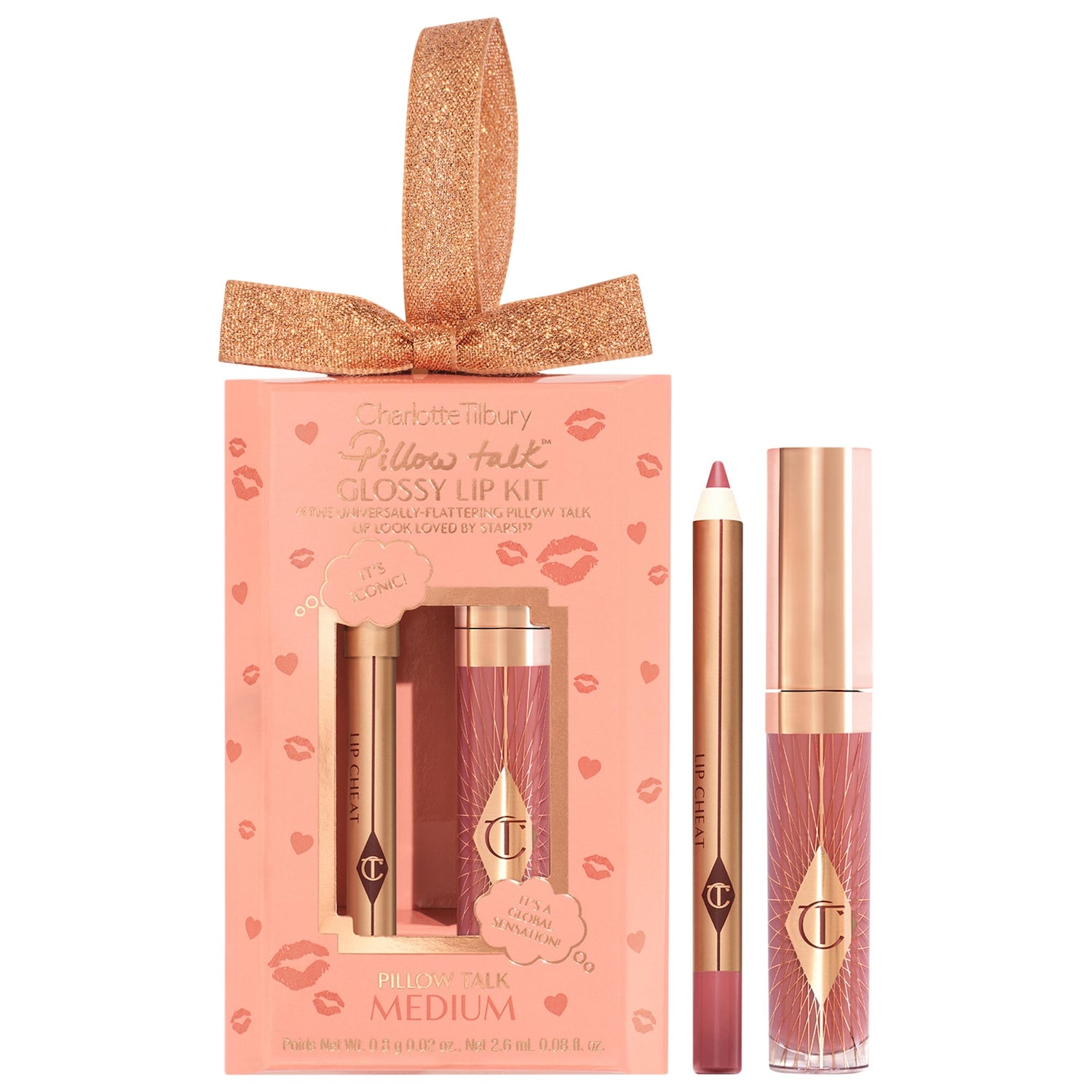Charlotte Tilbury Mini Pillow Talk Glossy Lip Duos in Medium