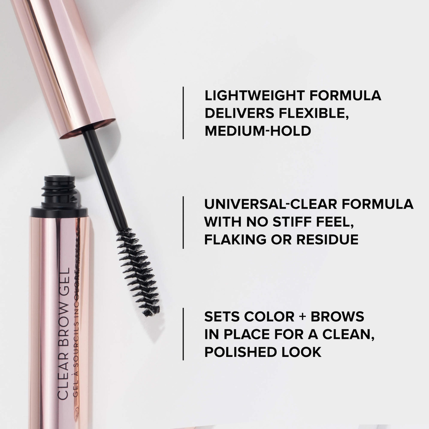 Mini Clear Brow Gel Flexible Medium-Hold Eyebrow Setter